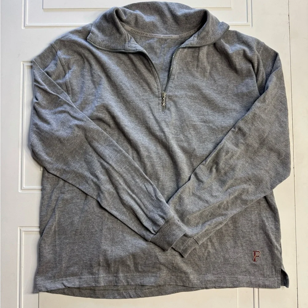 Givenchy For Singapore Airlines Gray Men’s 1/2 Zip Lounge Sweatshirt Size Large - Picture 1 of 7